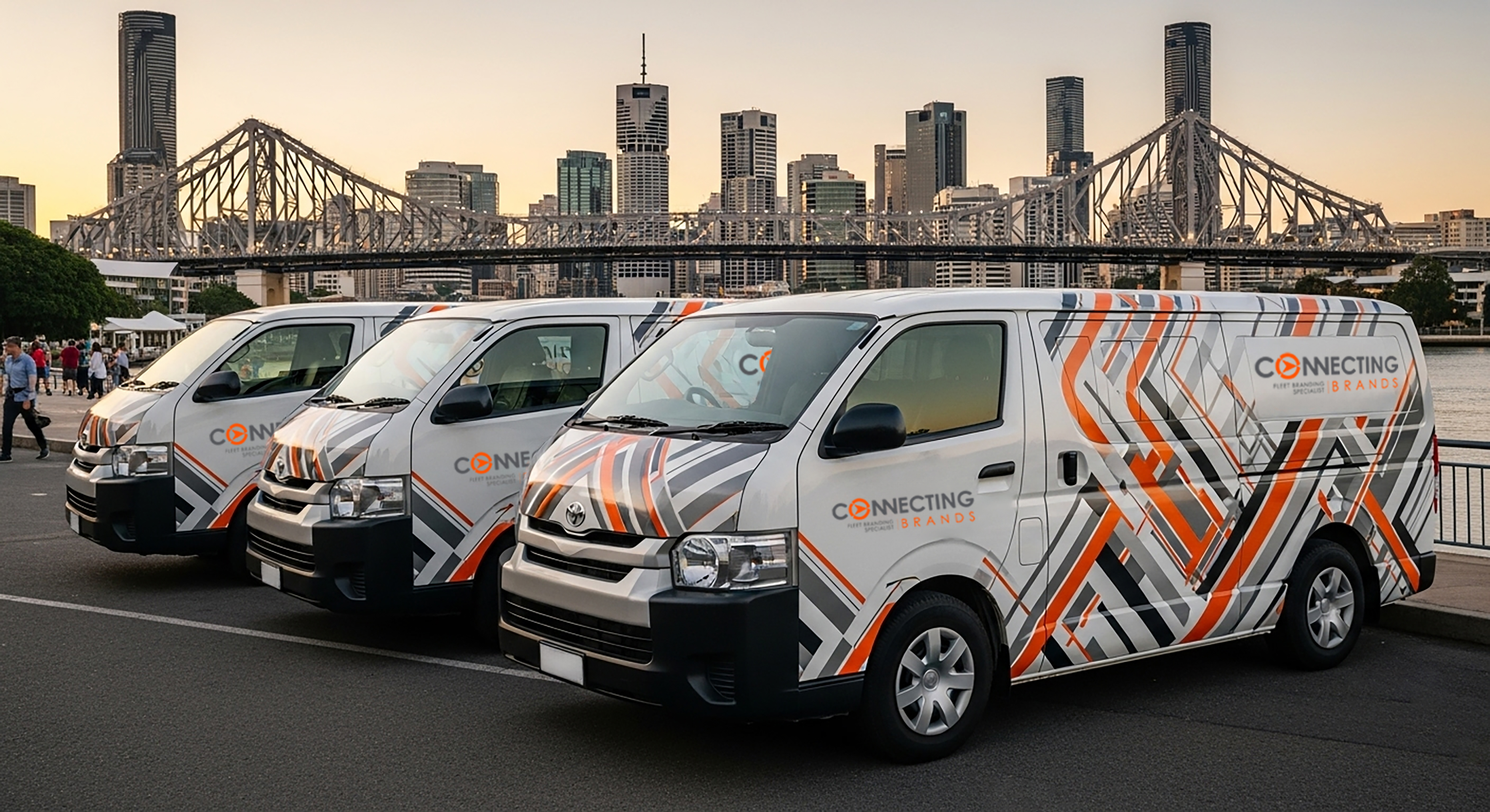 Professional fleet vehicle wraps installation in Brisbane CBD