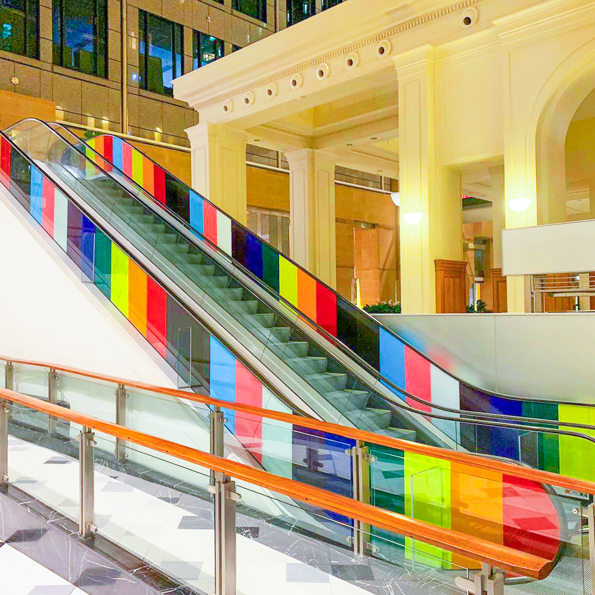 Interior corporate signage