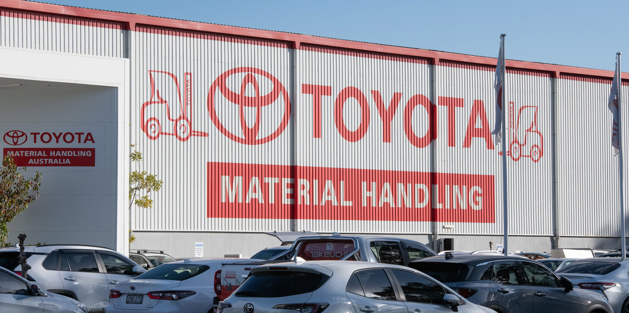 Corporate signage installation