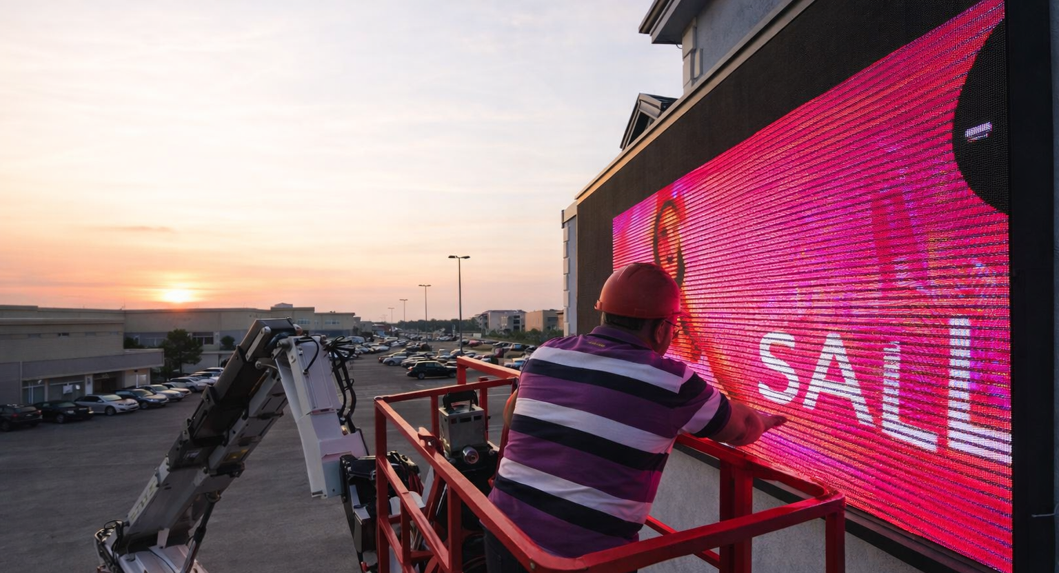 Digital display installation