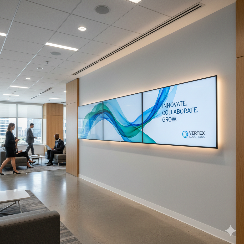 Screen converted to digital signage - hover