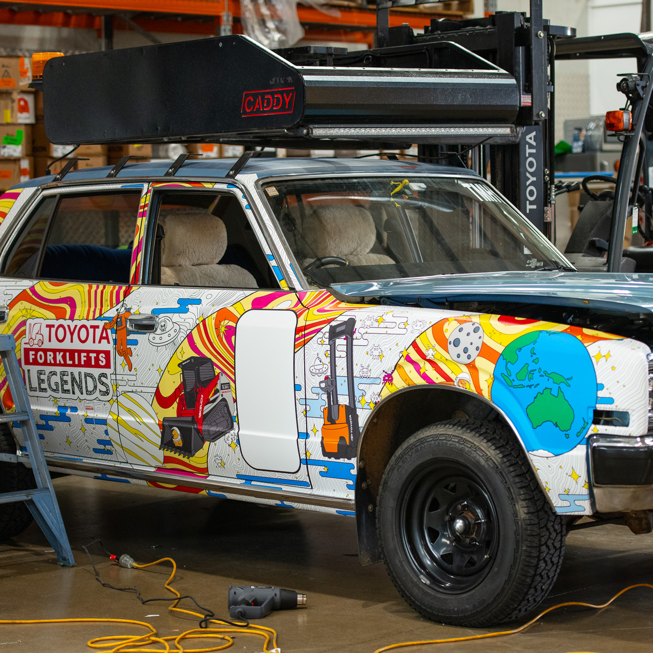 Fleet vehicle with professional wrap