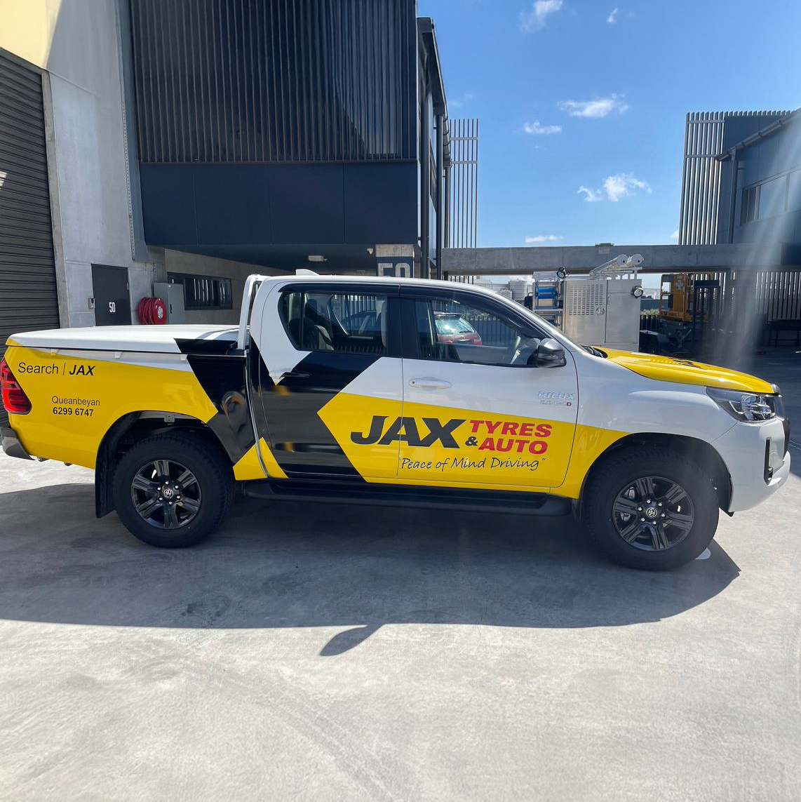 Fleet vehicle with professional wrap