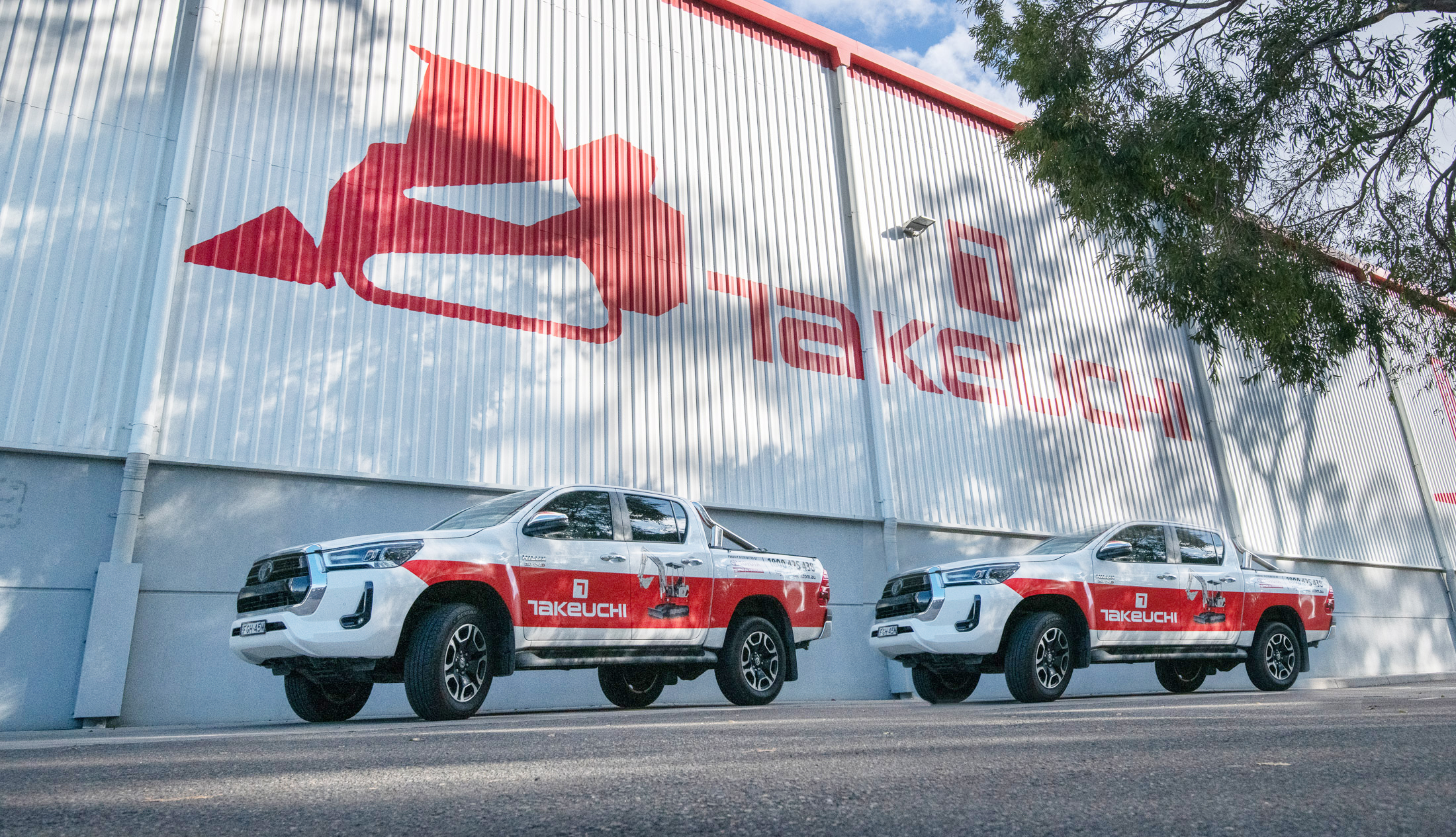 Fleet of branded vehicles